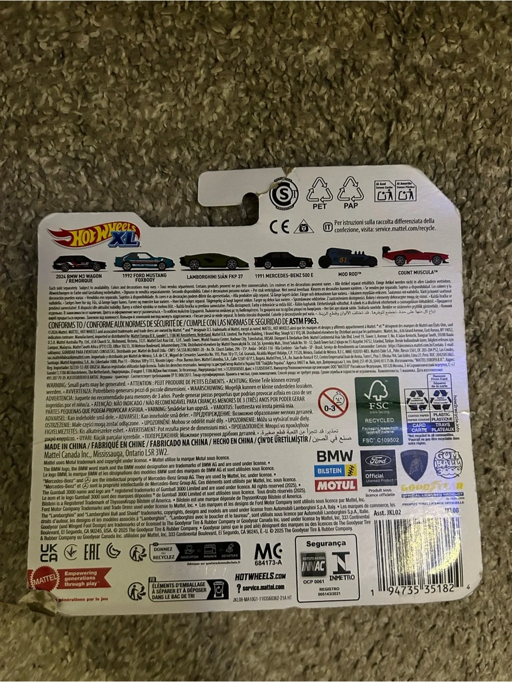 XL 1991 Mercedes-Benz 500E Hot Wheels Car - Black New in Box. (Read description)